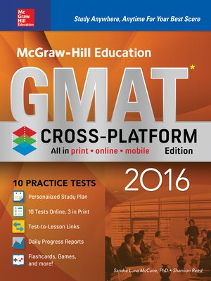 cover image of McGraw-Hill Education GMAT 2016, Cross-Platform Edition